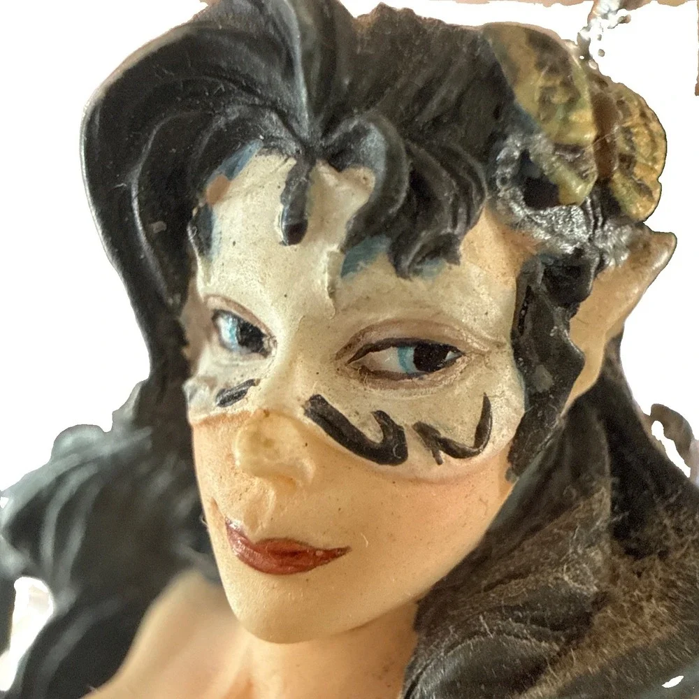 Dragonsite Symphony In Black & White Fairy Ornament by Nene Thomas NT109